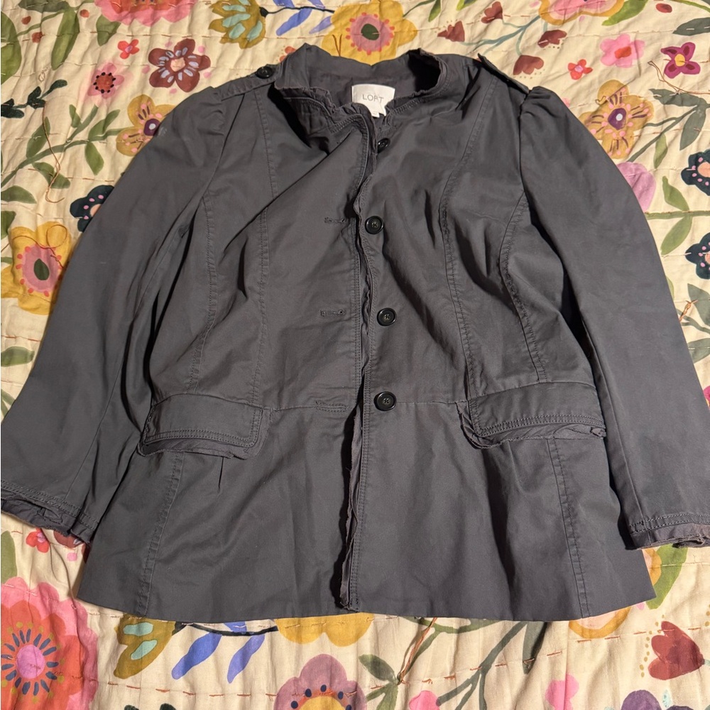 LOFT Woman’s Button Jacket ~ 12